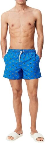 Lacoste Men's Crocodile Print Swim Trunks in Saudi Arabia