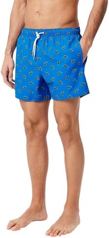 Lacoste Men's Crocodile Print Swim Trunks in Saudi Arabia