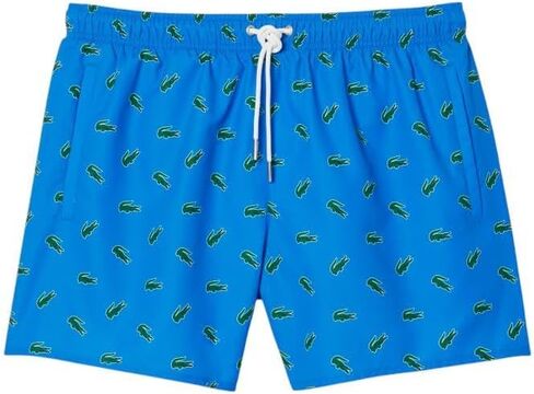 Lacoste Men's Crocodile Print Swim Trunks in Saudi Arabia