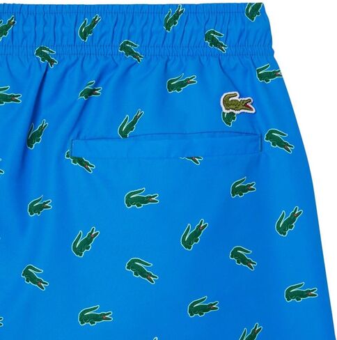 Lacoste Men's Crocodile Print Swim Trunks in Saudi Arabia