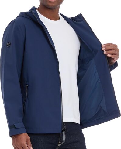 Michael Kors Men's Hooded Windbreaker, Rain and Wind Resistant in Saudi Arabia