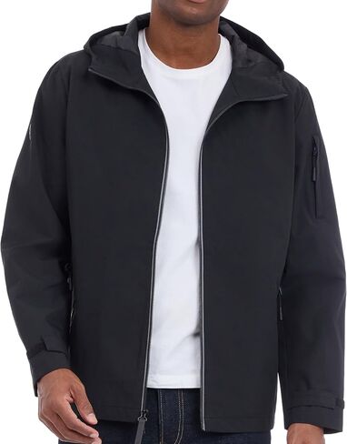 Michael Kors Men's Hooded Windbreaker, Rain and Wind Resistant in Saudi Arabia