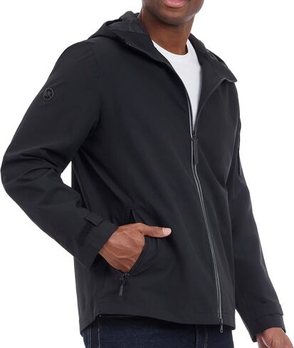 Michael Kors Men's Hooded Windbreaker, Rain and Wind Resistant in Saudi Arabia