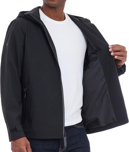 Michael Kors Men's Hooded Windbreaker, Rain and Wind Resistant in Saudi Arabia