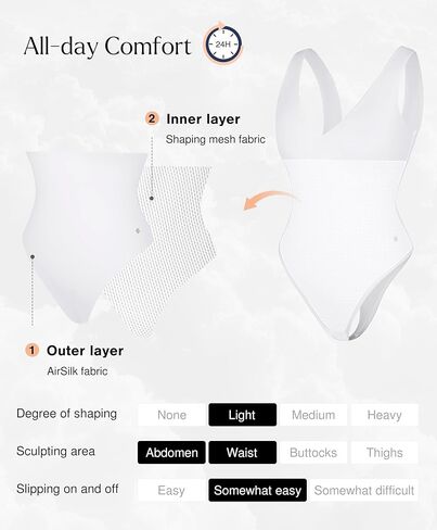 Popilush Body Suits for Women - Going Out Tank Tops - Plunge Deep V Neck Backless Sleeveless Tummy Control Shapewear Bodysuit in Kuwait