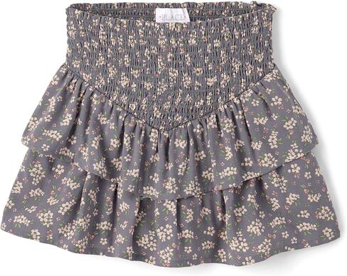 The Children's Place Girls' Pull On Everyday Skorts, White Daisy Floral in Saudi Arabia