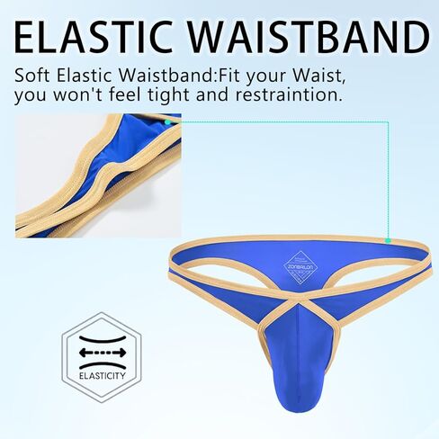 Men's Sexy lingerie Thongs Underwear Pouch Male G-String Athletic Supporter Stretch and Comfort in Kuwait