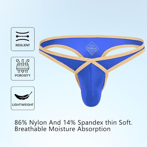 Men's Sexy lingerie Thongs Underwear Pouch Male G-String Athletic Supporter Stretch and Comfort in Kuwait