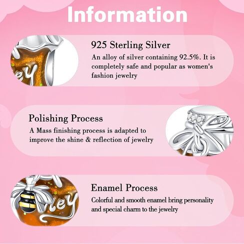925 Sterling Silver Charms Fits Bracelets and Necklaces Charms for Women Fashion Jewelry for Women, Lover, Mother and Friend in Kuwait