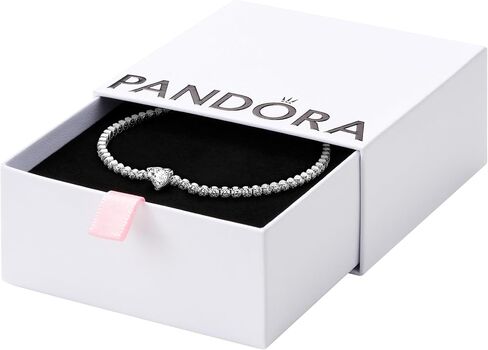 Pandora Beads & Pavé Bracelet Timeless Bracelet for Women - Gift for Her - Sterling Silver & Cubic Zirconia - With Gift Box in Saudi Arabia