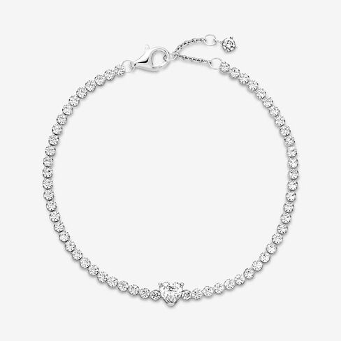 Pandora Beads & Pavé Bracelet Timeless Bracelet for Women - Gift for Her - Sterling Silver & Cubic Zirconia - With Gift Box in Saudi Arabia