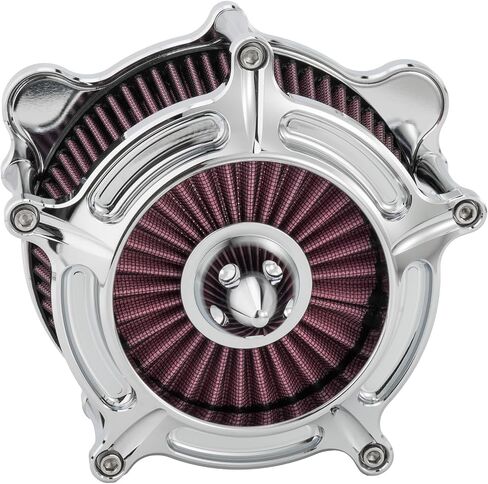 High-Performance Air Filter Cleaner for Harley Davidson Dyna (1993-2017), Softail (1993-2015), Touring (1993-2007), FXDLS (2017), FISTNSE (2014-2015), FISTSE (2011-2012), and FXSBSE (2013-2014) Red in Kuwait