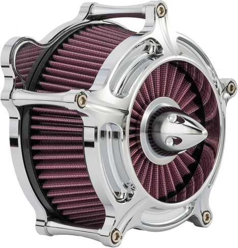 High-Performance Air Filter Cleaner for Harley Davidson Dyna (1993-2017), Softail (1993-2015), Touring (1993-2007), FXDLS (2017), FISTNSE (2014-2015), FISTSE (2011-2012), and FXSBSE (2013-2014) Red in Kuwait