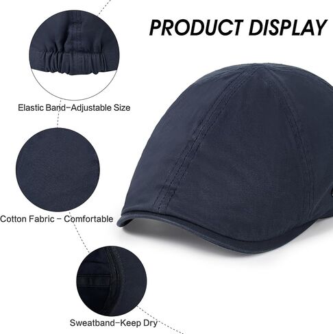 Newsboy Hat for Men Cotton 6 Panel Newsboy Hat in Saudi Arabia
