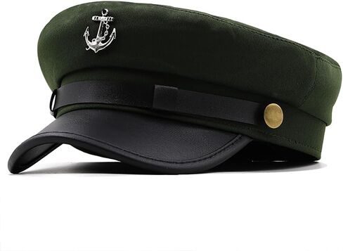 thuizen Anchor Mark Military Sailor Captain Newsboy Peaked Flat Hat in Saudi Arabia