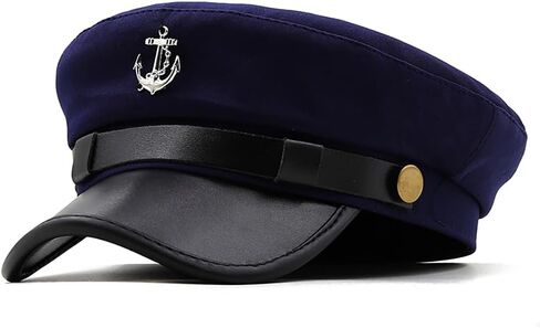 thuizen Anchor Mark Military Sailor Captain Newsboy Peaked Flat Hat in Saudi Arabia