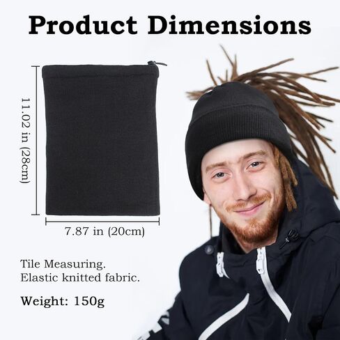 Ababalaya Unisex Knit Rasta Beanie Unisex Open Turban Beanies Winter Hats for Dreadlock Hair Wraps for Men Women in Kuwait