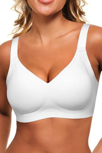 HORISUN Wireless Bras for Women Soft Comfortable No Underwire T Shirt Bra Seamless Full Coverage Bras with Support in Saudi Arabia