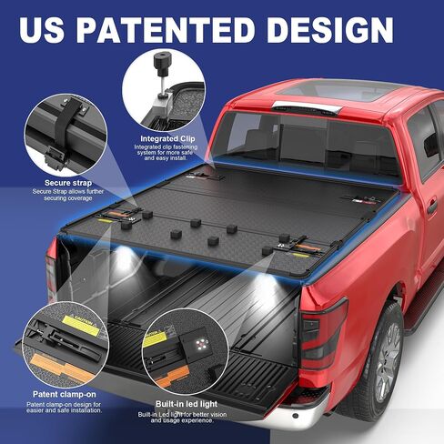 MOSTPLUS Tri-Fold Hard Truck Bed Tonneau Cover On Top Compatible for 2005-2025 Nissan Frontier 3 Fold Aluminum Bed Cover 5 FT in Saudi Arabia