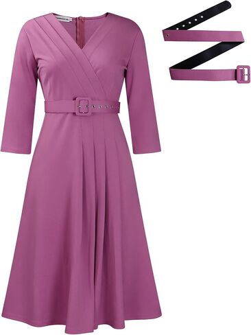Business Work Dress for Women Elegance Church Dresses Midi Bodycon Pencil Dress Office Modest Casual Suiting Outfits in Saudi Arabia