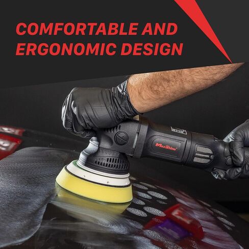 طقم تلميع وتلميع مزدوج الحركة Maxshine M15 Pro - غطاء بطول 15 ملم، قوة 1000 واط، لوحة دعم 5 بوصات، سرعة متغيرة 2500-5000 دورة في الدقيقة - تصحيح احترافي لطلاء السيارات والبحرية in Saudi Arabia