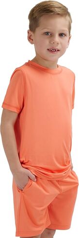 Lands' End Boys' Active Adventure UPF 50 Short Sleeve T-Shirt & Short Set (S-XL) in Saudi Arabia