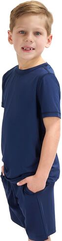 Lands' End Boys' Active Adventure UPF 50 Short Sleeve T-Shirt & Short Set (S-XL) in Saudi Arabia