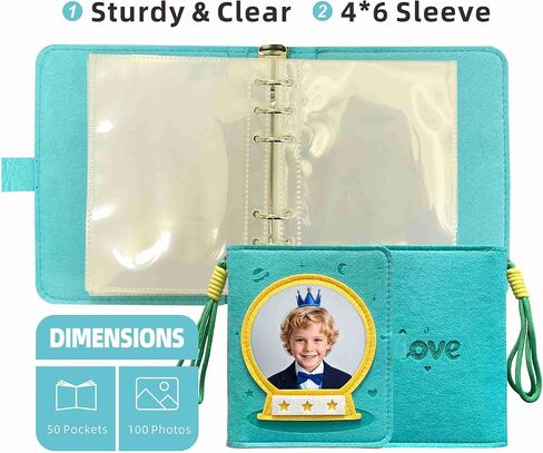 Small Mini Kids Photo Album 4x6, Soft & Durable Kids Scrapbook for Boys & Girls, Holds 100 Photos,Perfect Photo Album Gift for Boys, Girls, New Parents, Birthday & Family (Pink) in Kuwait