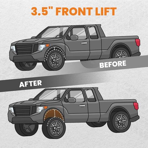 maXpeedingrods 3.5" Front Leveling Kit for Dodge Ram 1500 2500 3500 4WD 1994-2013, Lift Coil Spring Spacers for Pickup Trucks in Saudi Arabia
