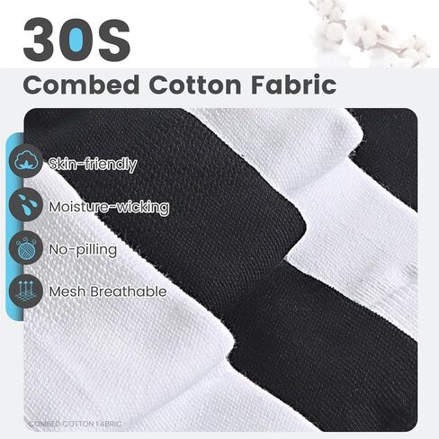 EBYNUE Womens Crew Socks 6-Pairs Moisture-Wicking Odor-Resistant Breathable Anti-Blister Seamless for Running & Daily US 6-11 in Saudi Arabia