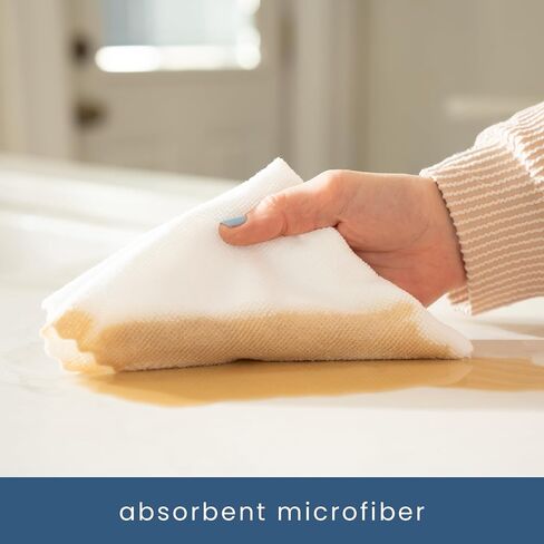 S&T INC. 50 Pack Microfiber Cleaning Cloth with Box, Bulk Towels for Home, Reusable Microfiber Towels for Cars, Cleaning Rags, White, 11.8 Inches x 11.8 Inches, 50 Count in Kuwait