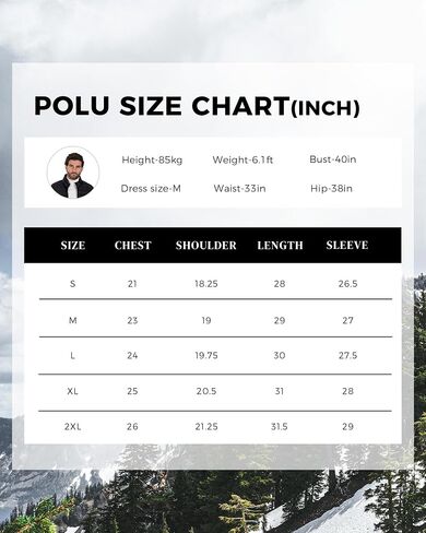 Polu Men's Puffer Jacket with Hood Warm Lightweight Hooded Winter Coat Puffer Jacket for Men Work Outdoor Hiking in Kuwait