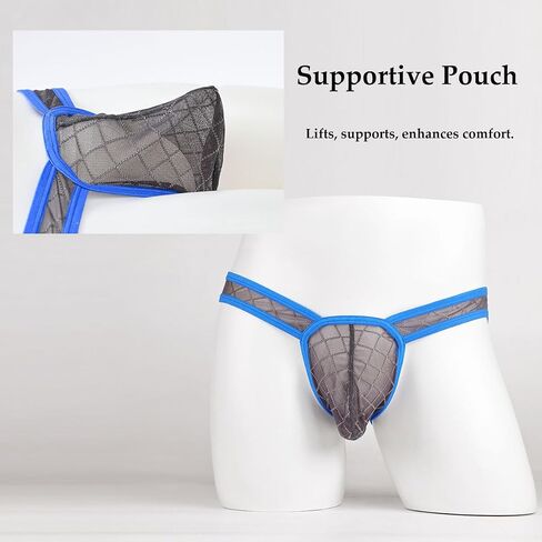 Sheer Briefs Men See Through Underwear for Men with Ball Pouch Sexy Mens Underwear Breathable & Soft in Kuwait