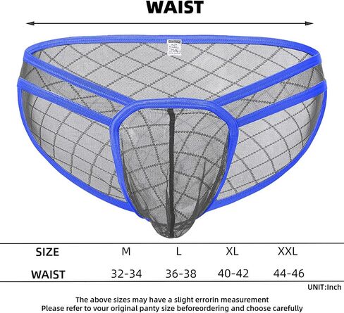 Sheer Briefs Men See Through Underwear for Men with Ball Pouch Sexy Mens Underwear Breathable & Soft in Kuwait