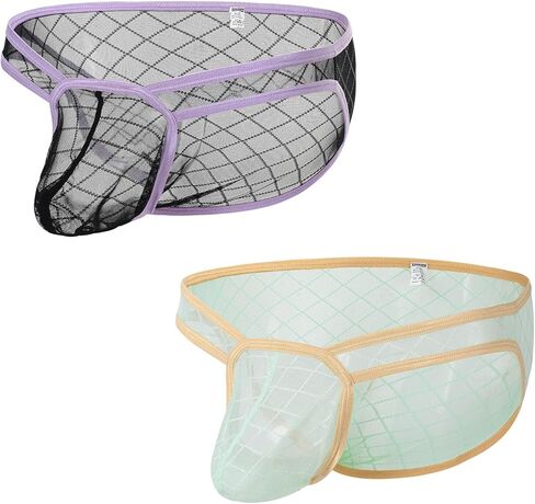 Sheer Briefs Men See Through Underwear for Men with Ball Pouch Sexy Mens Underwear Breathable & Soft in Kuwait