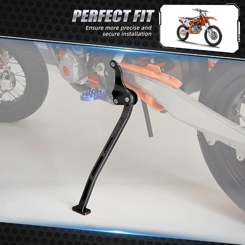 حامل جانبي من الألومنيوم الأسود متوافق مع KTM 250 350 450 SXF 2011-2015،125 150 SX 2012-2015،250 SX 2012-16،450 SXF Factory Replica 2012،450 SXF Factory Edition 2013-14 in Kuwait