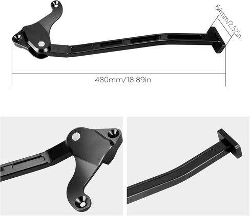 حامل جانبي من الألومنيوم الأسود متوافق مع KTM 250 350 450 SXF 2011-2015،125 150 SX 2012-2015،250 SX 2012-16،450 SXF Factory Replica 2012،450 SXF Factory Edition 2013-14 in Kuwait