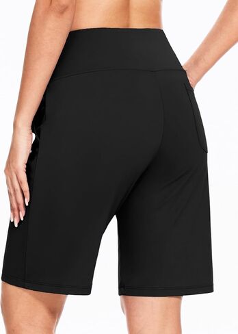 Blouty Women's 9" Bermuda Long Shorts Knee Length with Pockets High Waisted Shorts for Women Lounge Walking Athletic in Kuwait