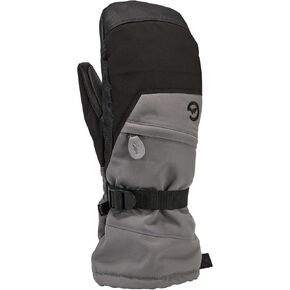Gordini Unisex Kids' Stomp Mitten, Gunmetal/Black, X-Large