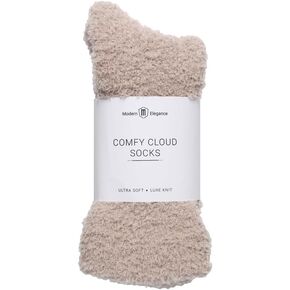 Modern Elegance Comfy Cloud Socks - Ultra-Soft Cozy Sleep Socks for Women & Men | Luxurious Fuzzy Fabric for All-Day Comfort & Warmth