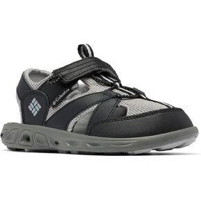 Columbia Youth Techsun Wave Sandal, Black/Steam, 5