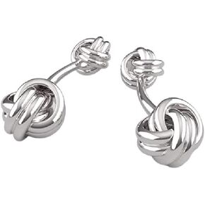 Sterling Knot Cufflink For Men | Luxury Men's Cuff Links With Elegant Gift Box | Crafted With .925 Sterling Silver | Suitable for All Occasions
