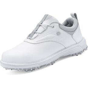 Ultiant Mens Golf Shoes مقاومة للماء ثابتة عديمة الفصائل حذاء رياضة في الهواء الطلق مريح بحجم 7.5-13