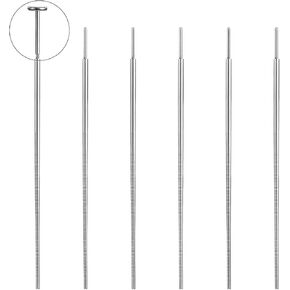 6 Pcs Piercing Taper Insertion Tool 20G Piercing Changing Tools Threadless Insertion Pin Taper For Push In Ear Tragus Helix Lip Nose Piercings Stretching Tools For Changing Jewelry Flat Back Earring