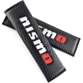 2PCS Carbon Fiber Texture seat Belt Covers Compatible with GTR 370Z Sentra NISMO seat Belt Shoulder Pads Soft and Comfortable