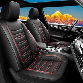 Car Seat Covers Compatible with Hyundai Tucson 2010-2025. Waterproof & Breathable Leather. Compatible with Airbag & Easy to Install. All - Weather Seat Cushion Protector(Full Set, Black)