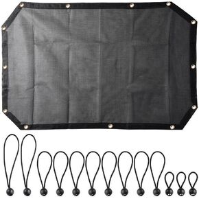 Sunlight Protection Breathable Roof Window Covers, Car Roof Sun Shade, Mesh Bikini Top Sunshade, Car Roof Window Shades, Compatible with Jeep Wrangler JK