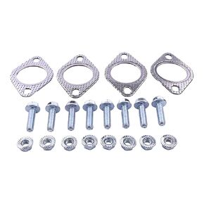 4pcs car removar gasket-2.5in+8pcs عادم البراغي ، ختم فائق 2-bolt 2.5 بوصة حطام حطام عادم عادم قياسي ، وملحقات سيارة عادم حطام حطام عالية درجة الحرارة المعززة