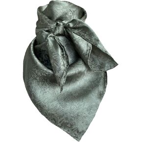 Wyoming Traders XL 42 بوصة Sage Jacquard Wild Rag وشاح كبير كبير