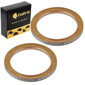 Caltric 2 Muffler Pipe Head Gasket متوافق مع Yamaha V-Star VSTAR 650 XVS650 1998-2016